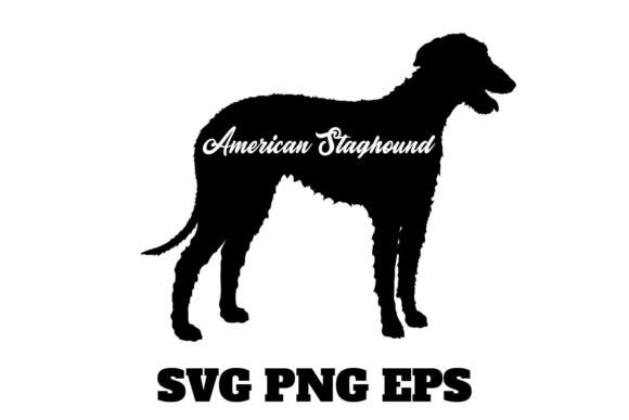 American Staghound Dog Breeds Design Review for Embroidery