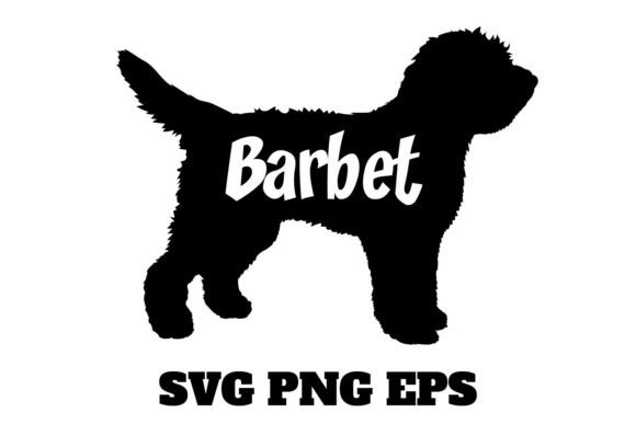 Barbet Dog Silhouette Vector