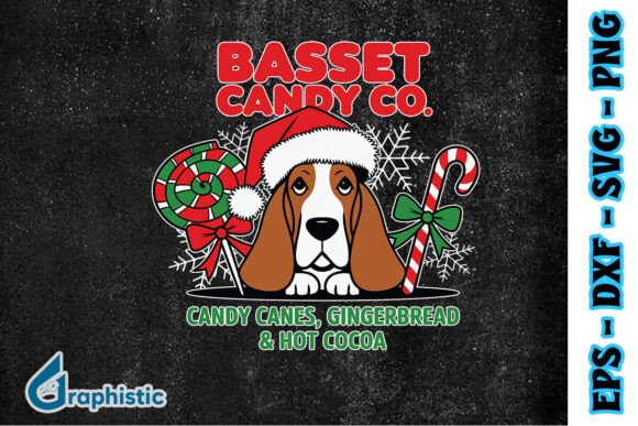 Basset Hound Dog Candy Company SVG