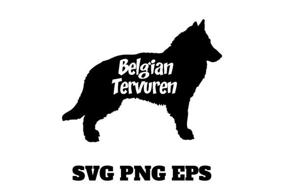 Belgian Tervuren Dog Silhouette Vector Review