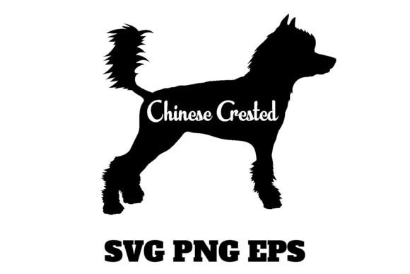 Chinese Crested Dog Silhouette – A Designer’s Take on Real Embroidery Use
