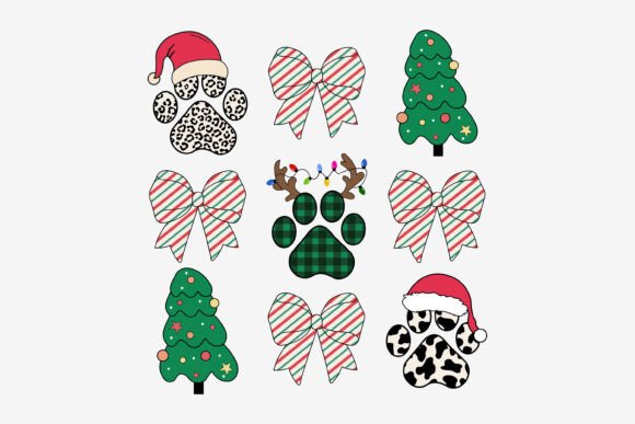 Christmas Dog Coquette Retro Svg Png