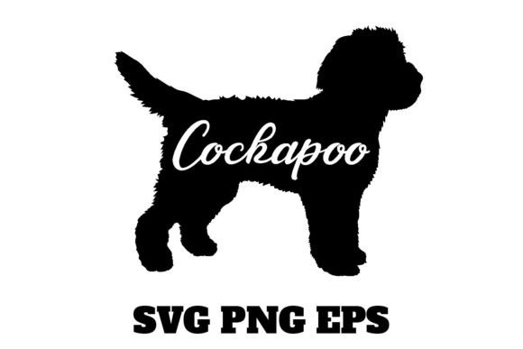 Cockapoo Dog Silhouette Vector