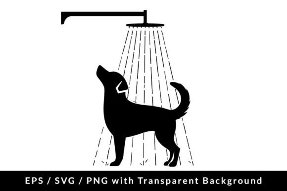 Dog Taking Shower Silhouette: A Design Review