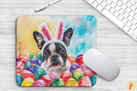 Easter Boston Terrier Dog Background