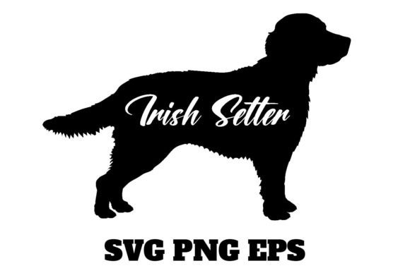 Irish Setter Dog Silhouette Vector