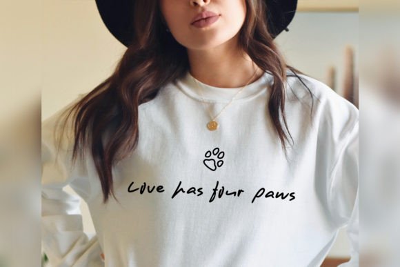 Love Has Four Paws SVG Valentines Dog