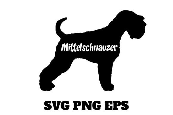 Mittelschnauzer Dog Silhouette