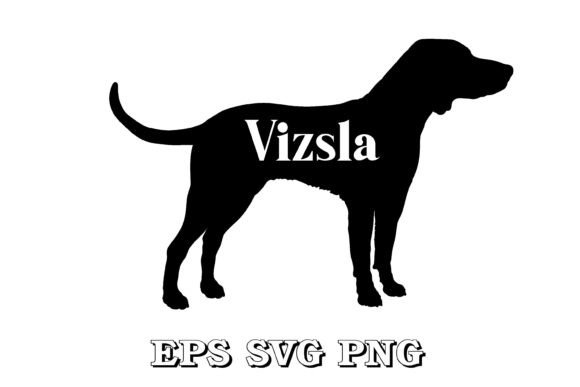 Vizsla Dog Silhouette Vector