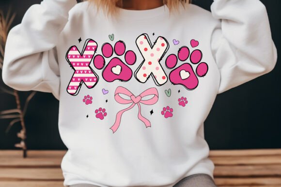 Xoxo Dog Valentine Retro Svg Png